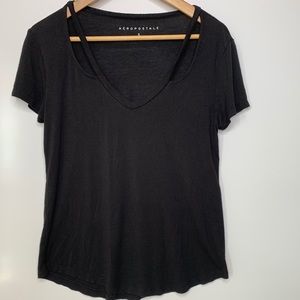Aéropostale Black Shirt Size S